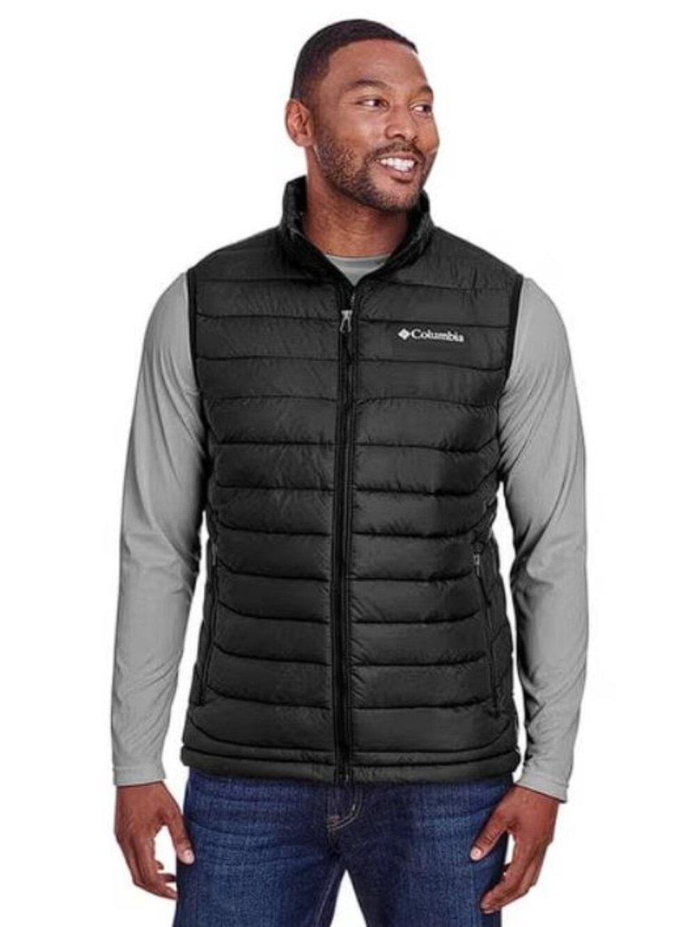 COLUMBIA Men's Powder Lite Vest Size M in Black